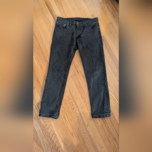 Levi's Black Straight Jeans Classic Fit - Picture 1 of 7